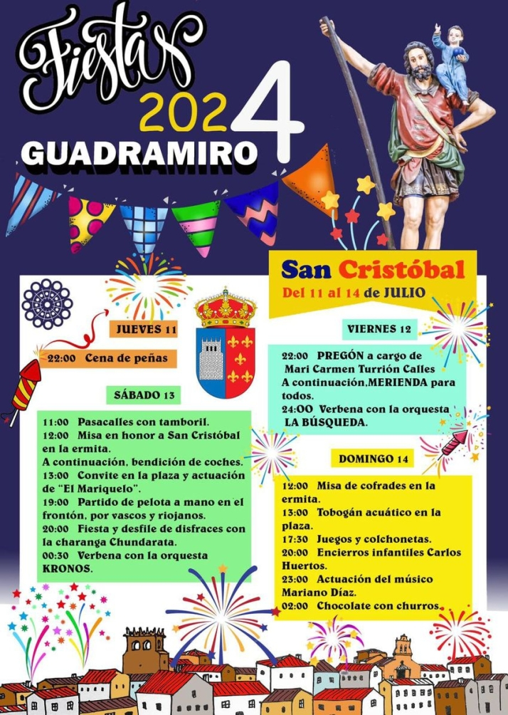 Fiestas en honor a San Cristóbal 2024 Guadramiro